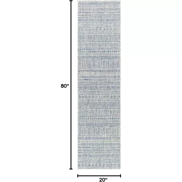 imageArtistic Weavers Esperanza Outdoor Area Rug67quot SquareBlueWhiteDenim