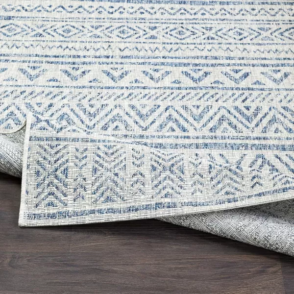 imageArtistic Weavers Esperanza Outdoor Area Rug67quot SquareBlueWhiteDenim