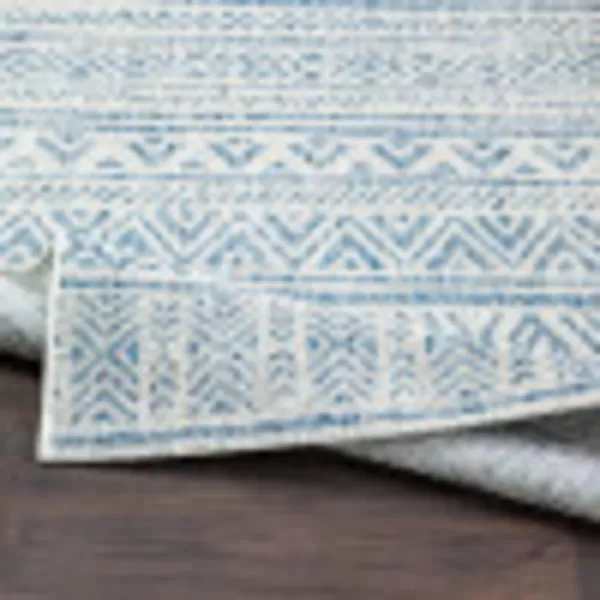 imageArtistic Weavers Esperanza Outdoor Area Rug67quot SquareBlueWhiteDenim