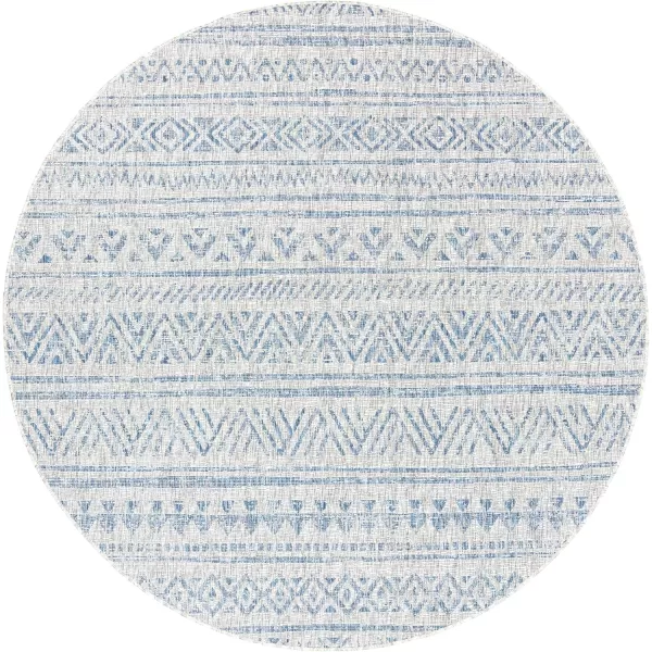 imageArtistic Weavers Esperanza Outdoor Area Rug67quot SquareBlueWhiteDenim