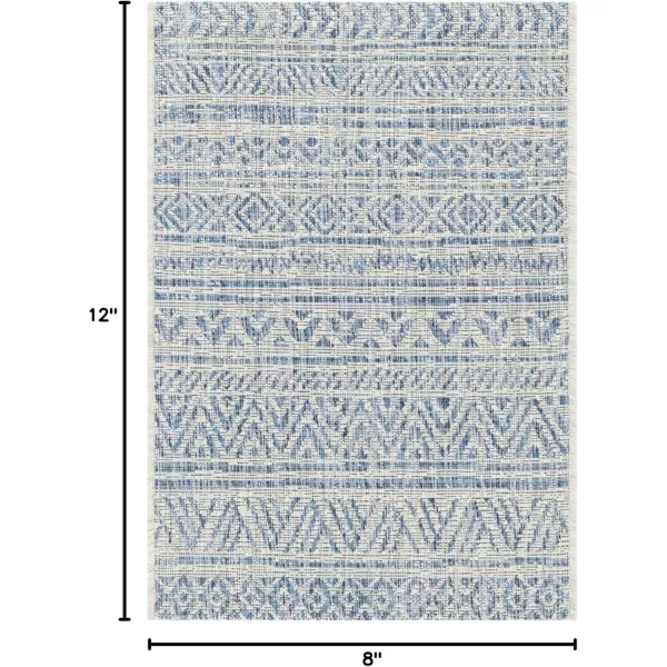 imageArtistic Weavers Esperanza Outdoor Area Rug67quot SquareBlueWhiteDenim