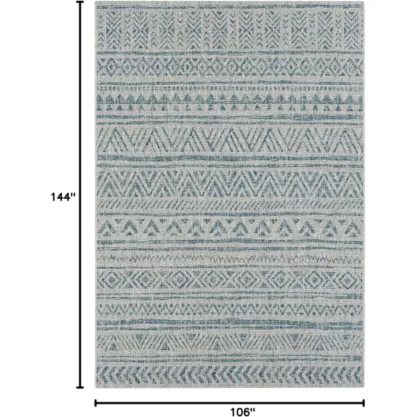 imageArtistic Weavers Esperanza Outdoor Area Rug67quot SquareBlueWhiteTeal