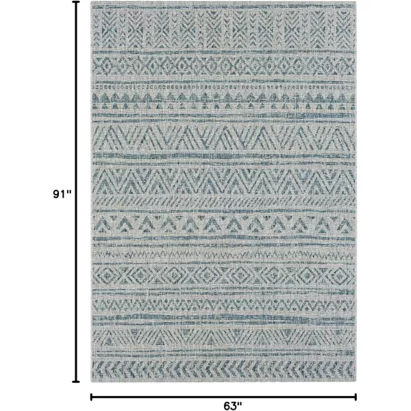 imageArtistic Weavers Esperanza Outdoor Area Rug67quot SquareBlueWhiteTeal