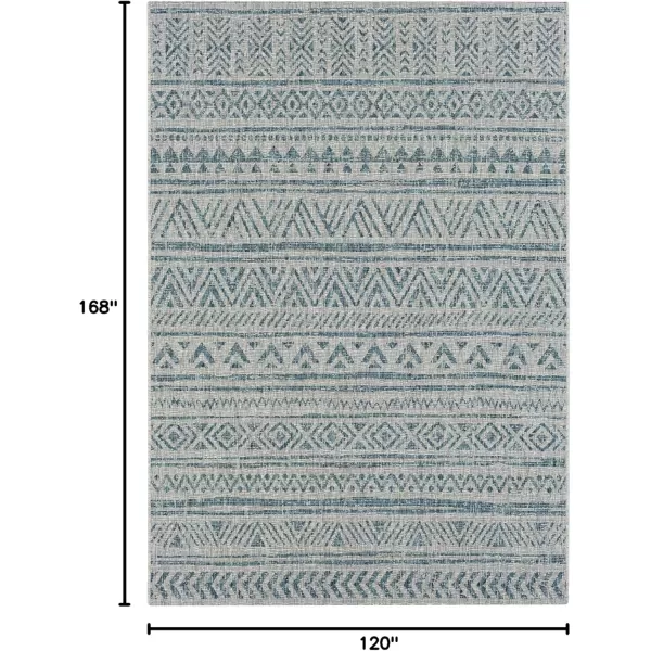 imageArtistic Weavers Esperanza Outdoor Area Rug67quot SquareBlueWhiteTeal