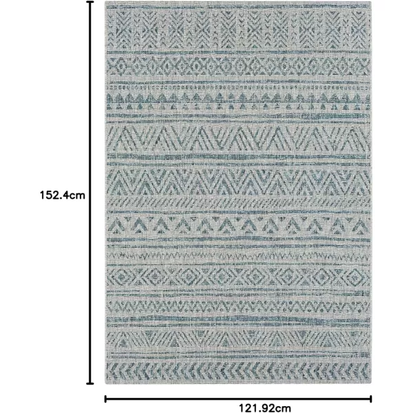 imageArtistic Weavers Esperanza Outdoor Area Rug67quot SquareBlueWhiteTeal