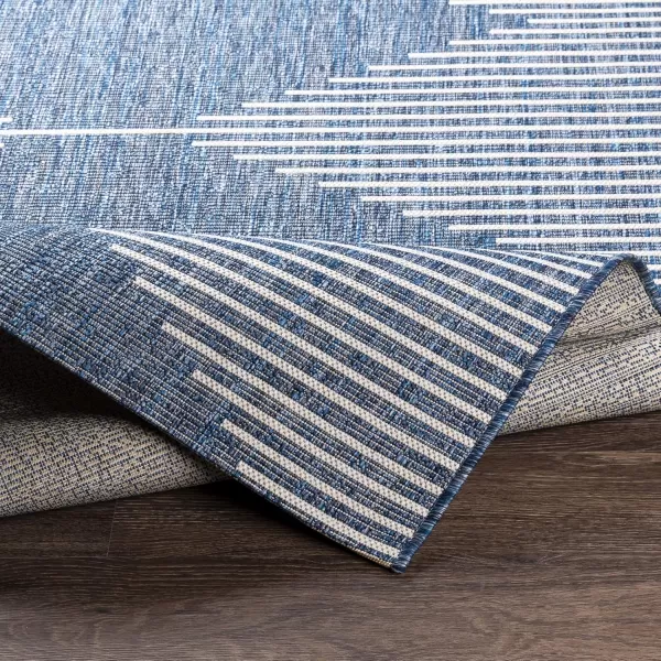 imageLivabliss Esperanza Geometric Outdoor Area Rug 67quot Square Bright Blue27 x 12