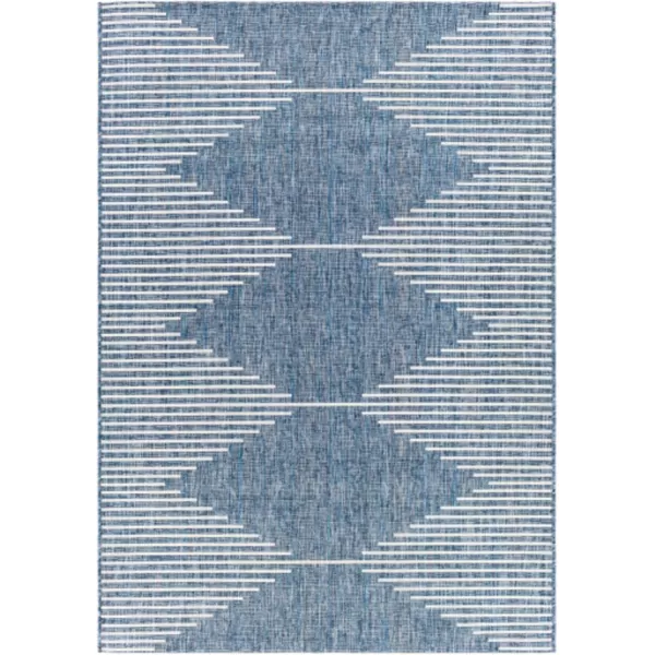 imageLivabliss Esperanza Geometric Outdoor Area Rug 67quot Square Bright Blue67 x 9