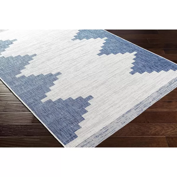 imageLivabliss Esperanza Modern Outdoor Area Rug 67quot Square Bright BlueBright Blue