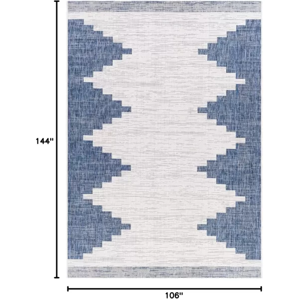 imageLivabliss Esperanza Modern Outdoor Area Rug 67quot Square Bright BlueBright Blue