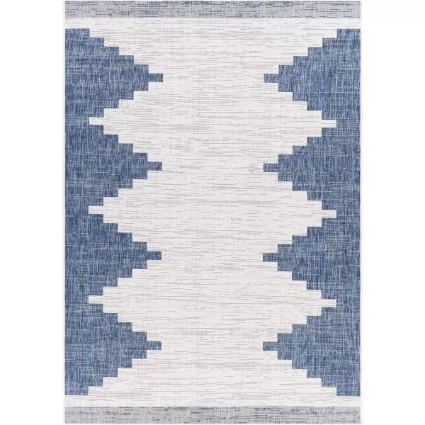 imageLivabliss Esperanza Modern Outdoor Area Rug 67quot Square Bright BlueBright Blue