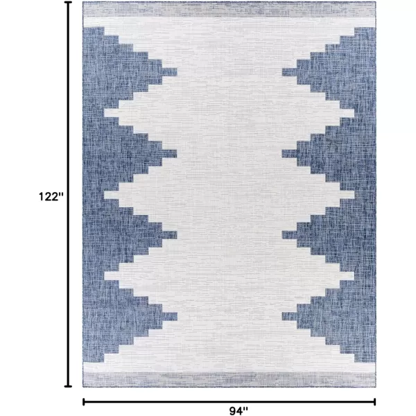 imageLivabliss Esperanza Modern Outdoor Area Rug 67quot Square Bright BlueBright Blue