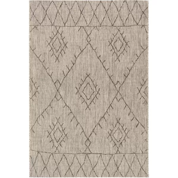 imageLivabliss Nuada Bohemian Outdoor Area Rug67quot Square BlackBlack