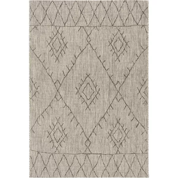 imageLivabliss Nuada Bohemian Outdoor Area Rug67quot Square BlackBlack