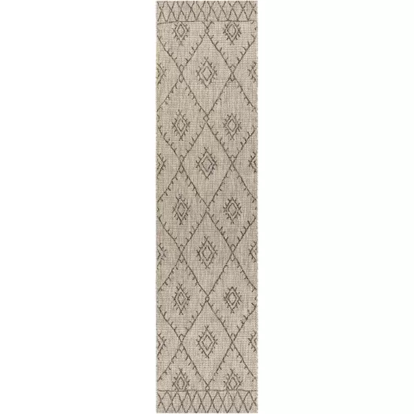 imageLivabliss Nuada Bohemian Outdoor Area Rug67quot Square BlackBlack