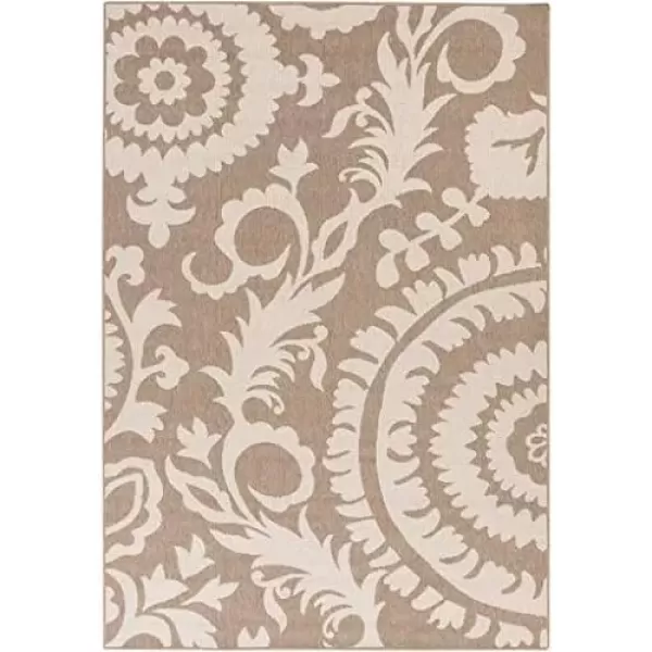 imageAlysia Brick Indoor  Outdoor Area Rug 89quot SquareBeige