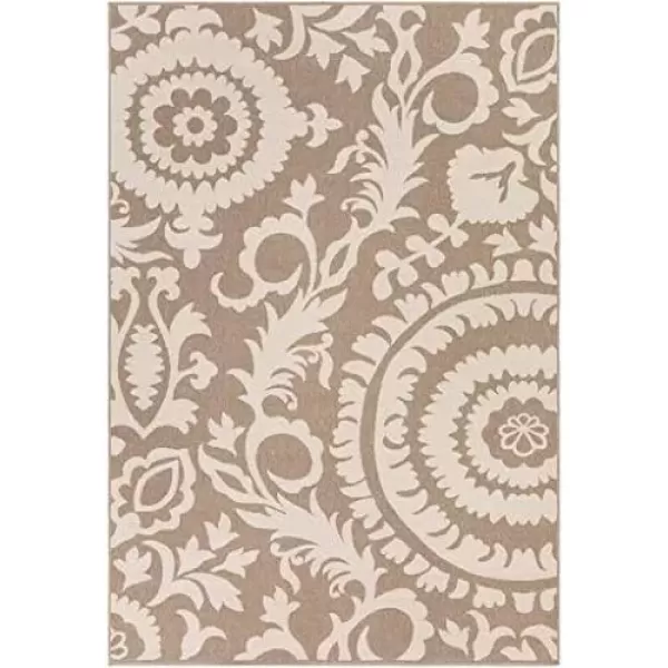 imageAlysia Brick Indoor  Outdoor Area Rug 89quot SquareBeige