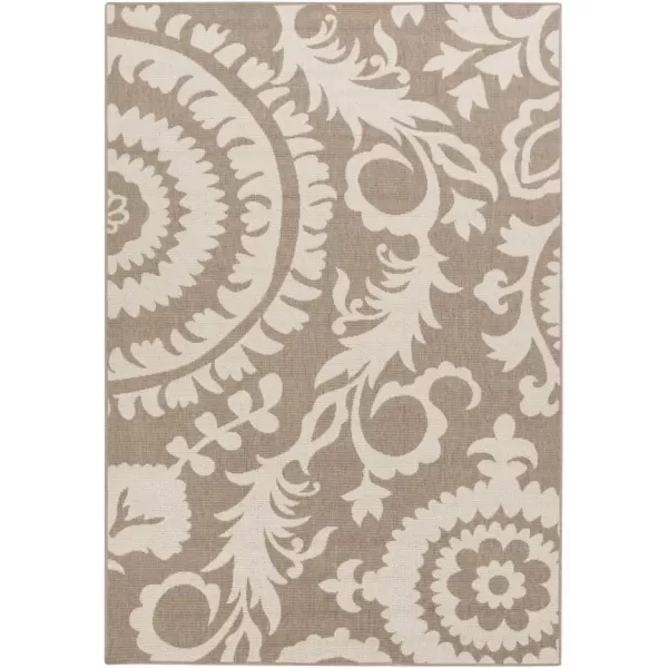 imageAlysia Brick Indoor  Outdoor Area Rug 89quot SquareBeige