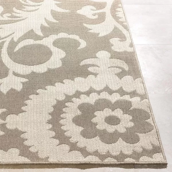 imageAlysia Brick Indoor  Outdoor Area Rug 89quot SquareBeige