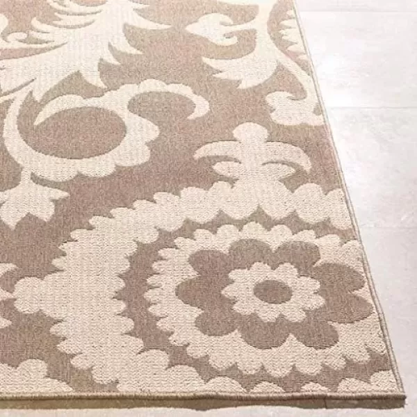 imageAlysia Brick Indoor  Outdoor Area Rug 89quot SquareBeige