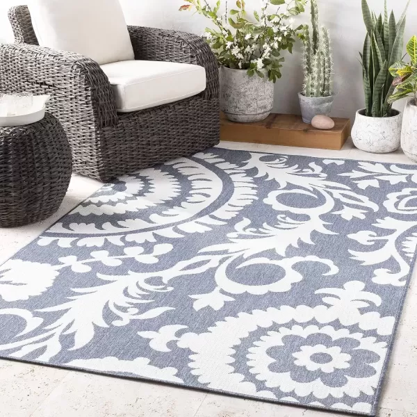 imageAlysia Brick Indoor  Outdoor Area Rug 89quot SquareGrey