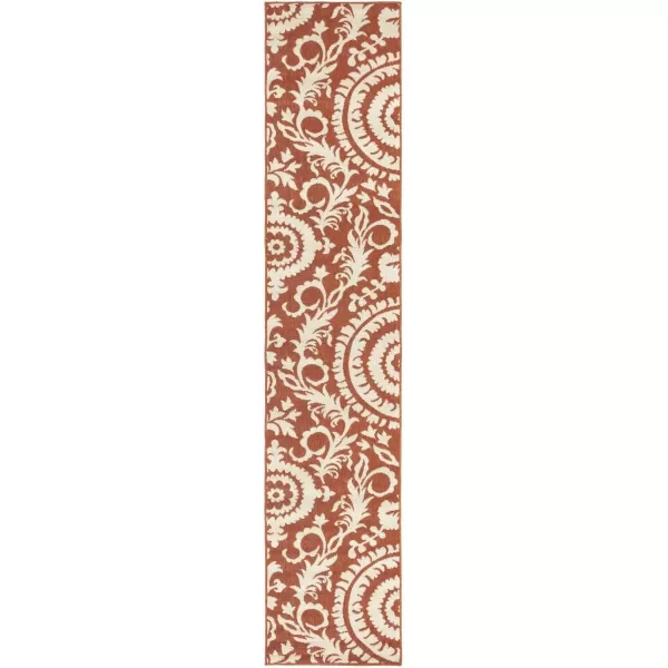 imageAlysia Brick Indoor  Outdoor Area Rug 89quot SquareRust