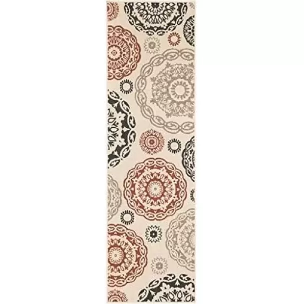 imageArtistic Weavers Danae Medallion Outdoor Area Rug810quot SquareTealDenimBlack