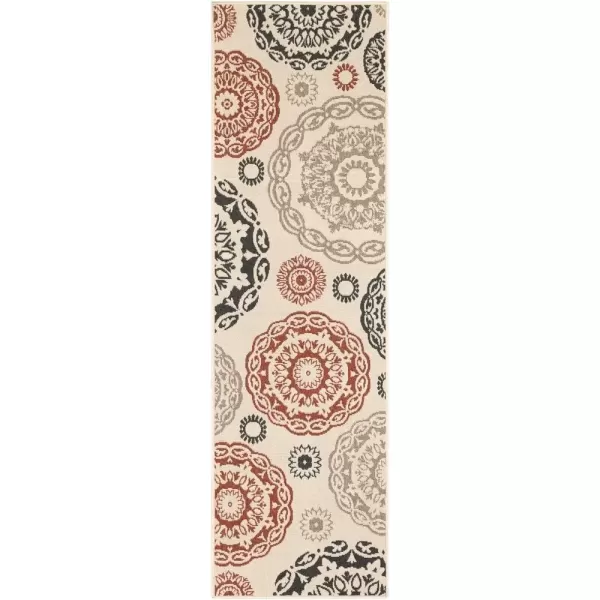 imageArtistic Weavers Danae Medallion Outdoor Area Rug810quot SquareTealDenimBlack