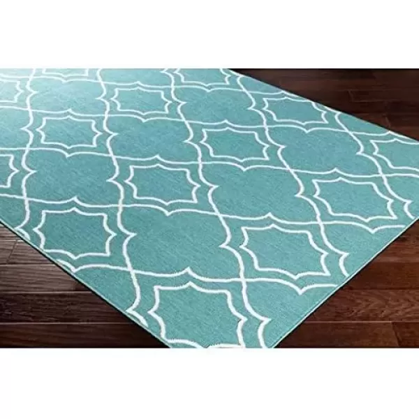 imageLivabliss Georgia Trellis Outdoor Area Rug73quot SquareBeigeBlue