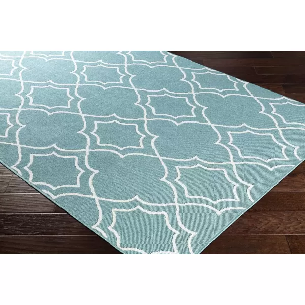 imageLivabliss Georgia Trellis Outdoor Area Rug73quot SquareBeigeBlue