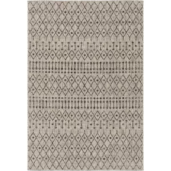 imageLivabliss Hinata Moroccan Outdoor Area Rug67quot Square BlackBlack