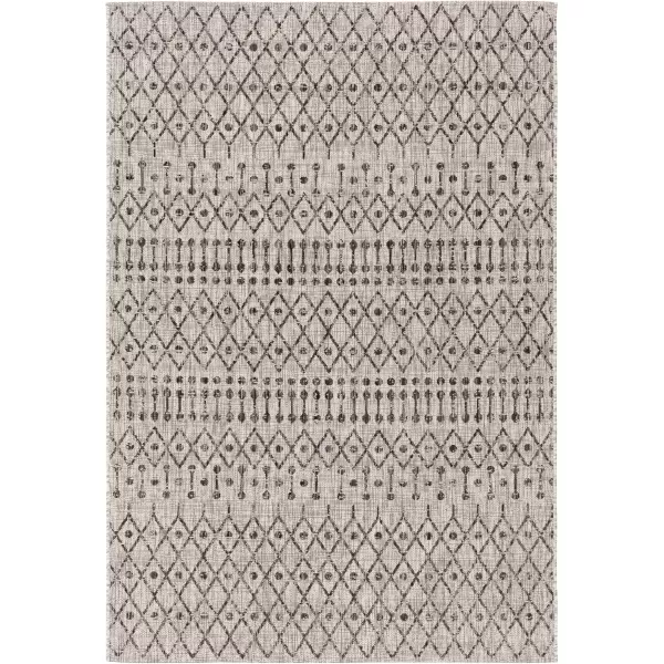 imageLivabliss Hinata Moroccan Outdoor Area Rug67quot Square BlackBlack