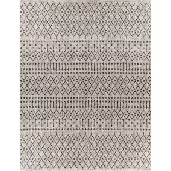 imageLivabliss Hinata Moroccan Outdoor Area Rug67quot Square BlackBlack