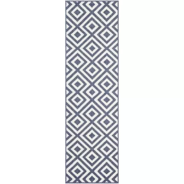 imageLivabliss Trivette Modern Outdoor Area Rug73quot SquareBlueBlue