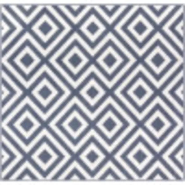 imageLivabliss Trivette Modern Outdoor Area Rug73quot SquareBlueBlue