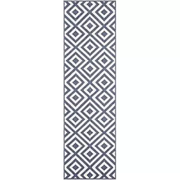 imageLivabliss Trivette Modern Outdoor Area Rug73quot SquareBlueBlue