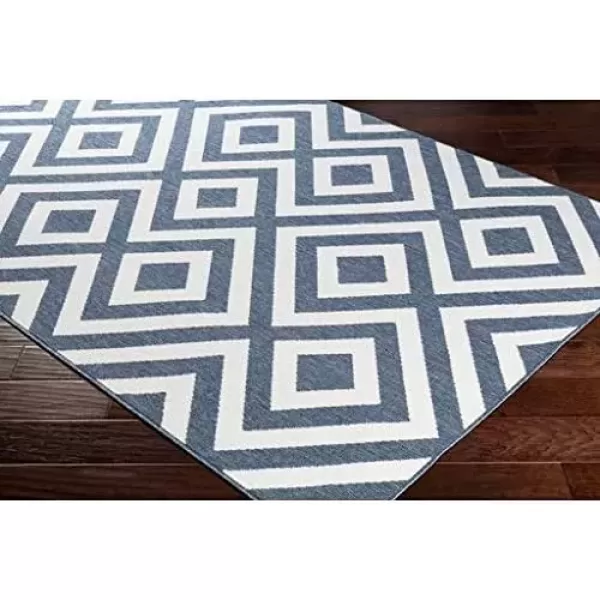 imageLivabliss Trivette Modern Outdoor Area Rug73quot SquareBlueBlue