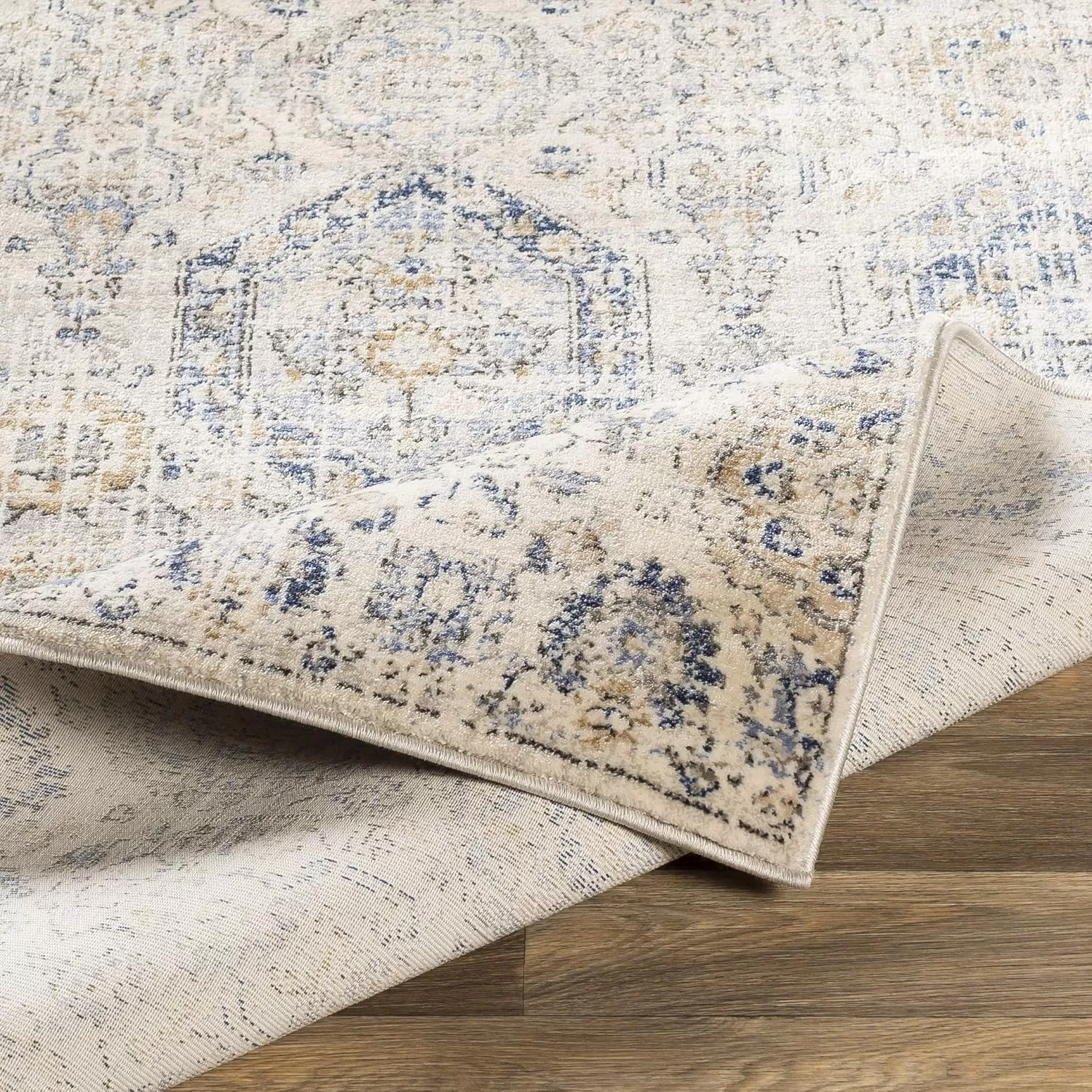 imageLivabliss Aune Area Rug 43quot x 57quot NavyBeige