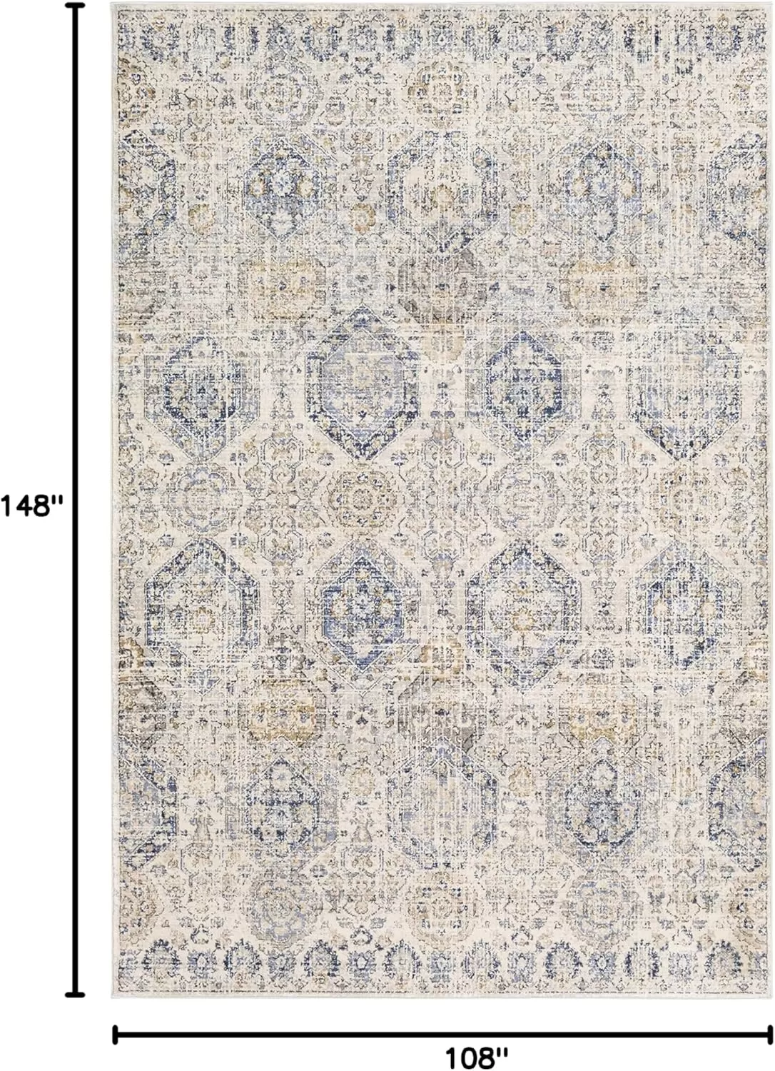 imageLivabliss Aune Area Rug 43quot x 57quot NavyBeige