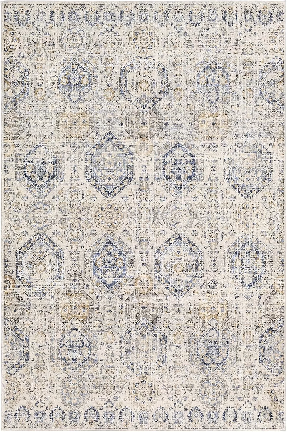 imageLivabliss Aune Area Rug 43quot x 57quot NavyBeige