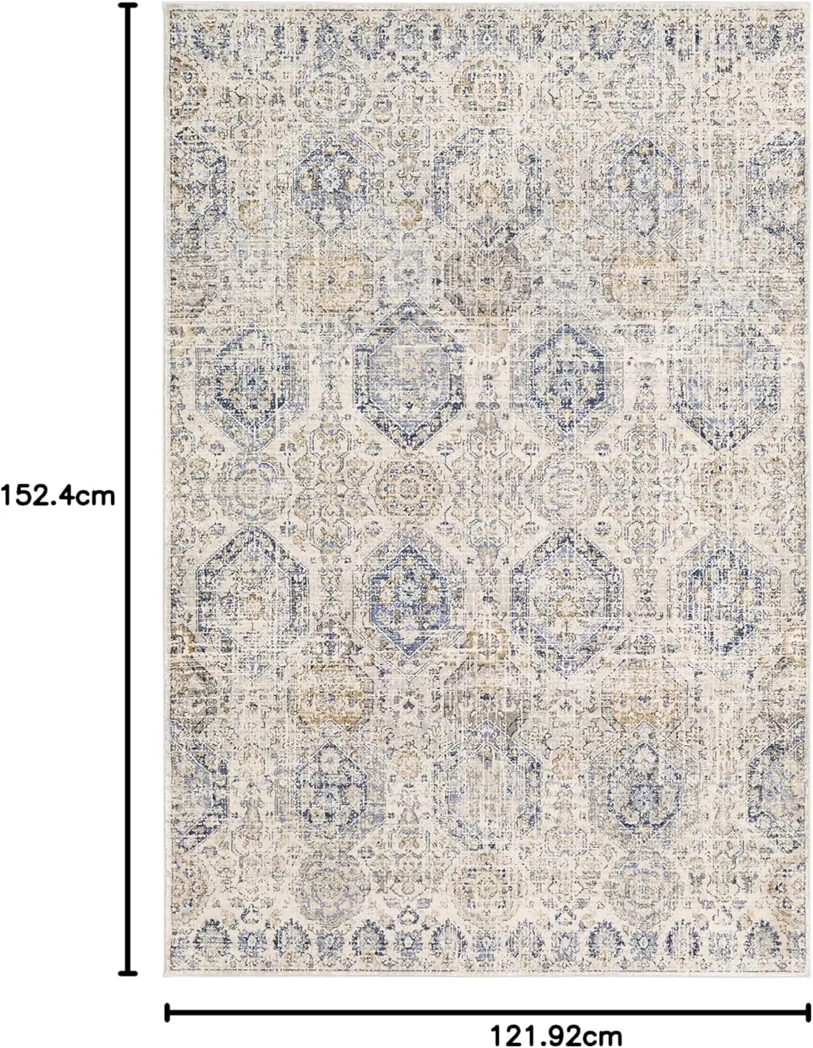 imageLivabliss Aune Area Rug 43quot x 57quot NavyBeige