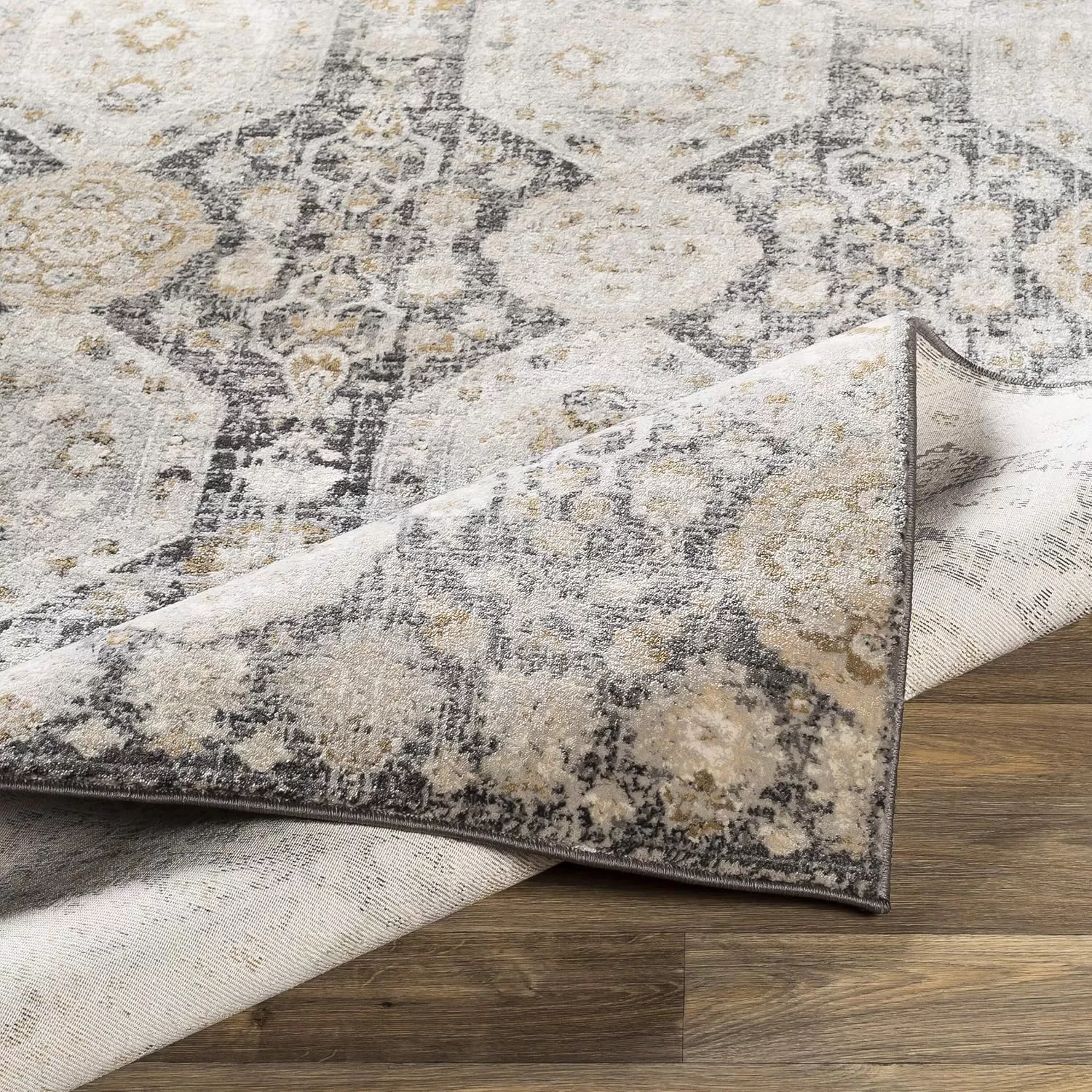 imageLivabliss Aune Area Rug 43quot x 57quot NavyBlack
