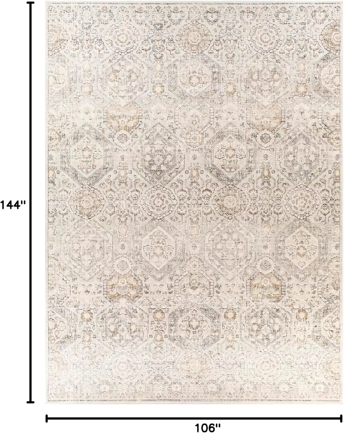 imageLivabliss Aune Area Rug 43quot x 57quot NavyGrey