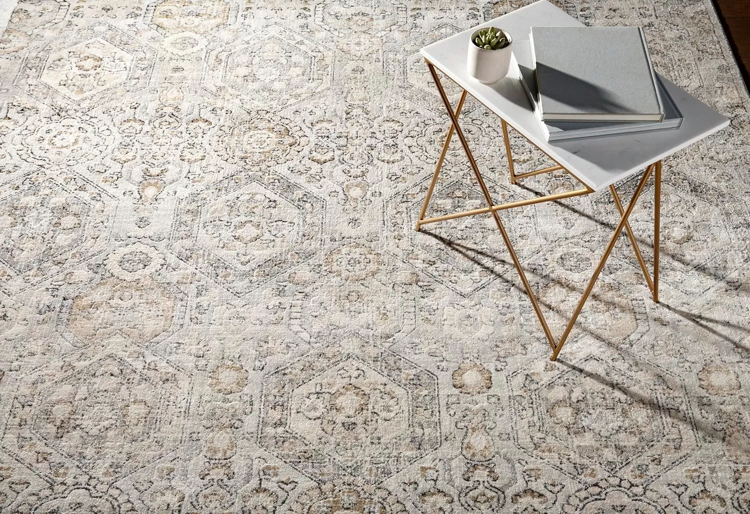 imageLivabliss Aune Area Rug 43quot x 57quot NavyGrey
