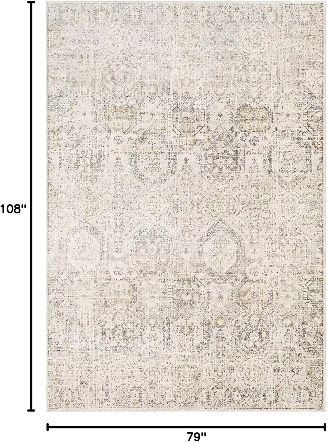 imageLivabliss Aune Area Rug 43quot x 57quot NavyGrey
