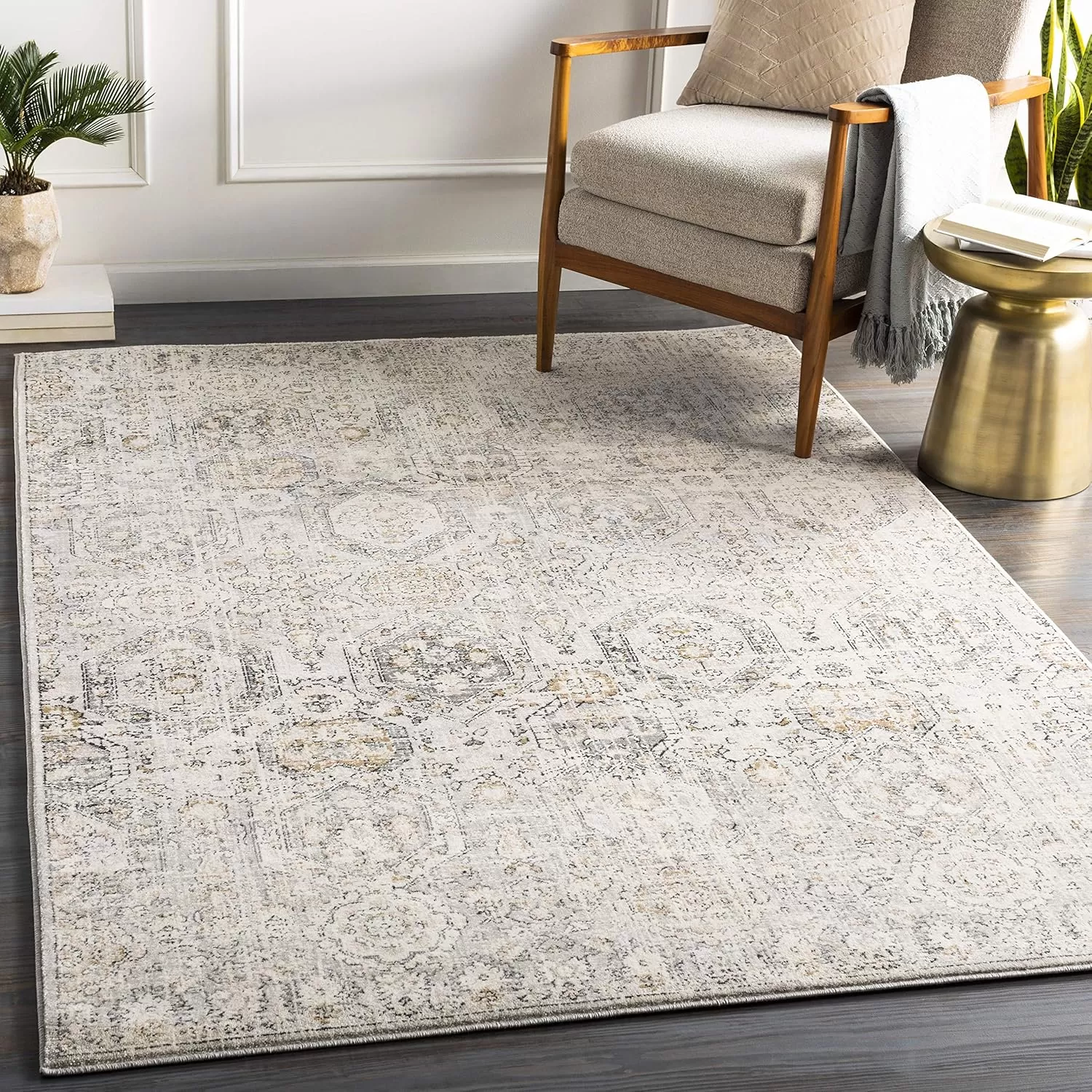 imageLivabliss Aune Area Rug 43quot x 57quot NavyGrey