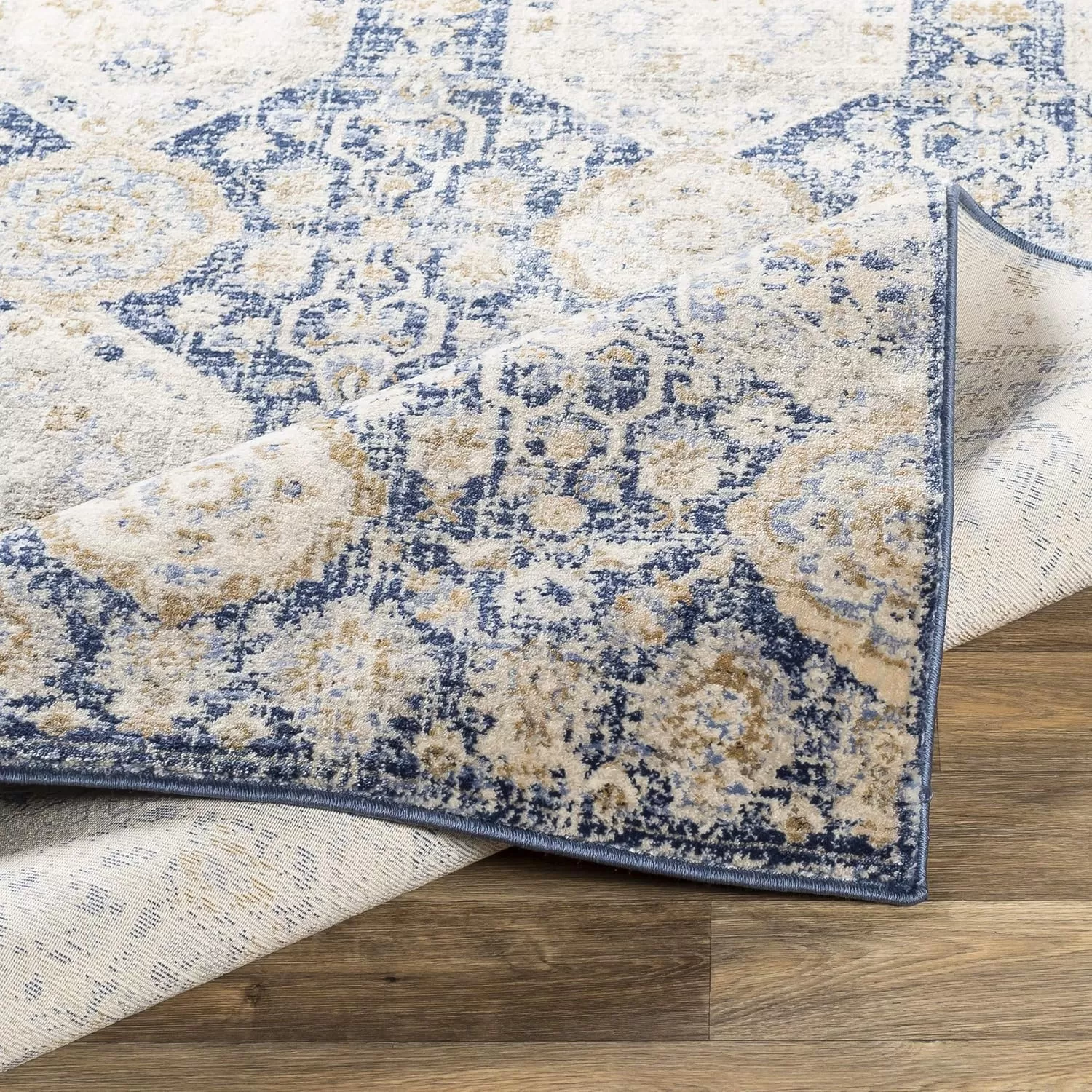 imageLivabliss Aune Area Rug 43quot x 57quot NavyNavy