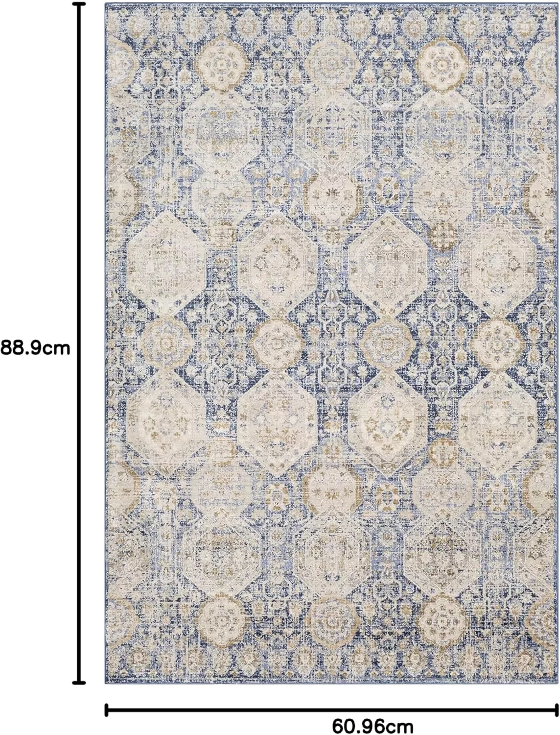 imageLivabliss Aune Area Rug 43quot x 57quot NavyNavy