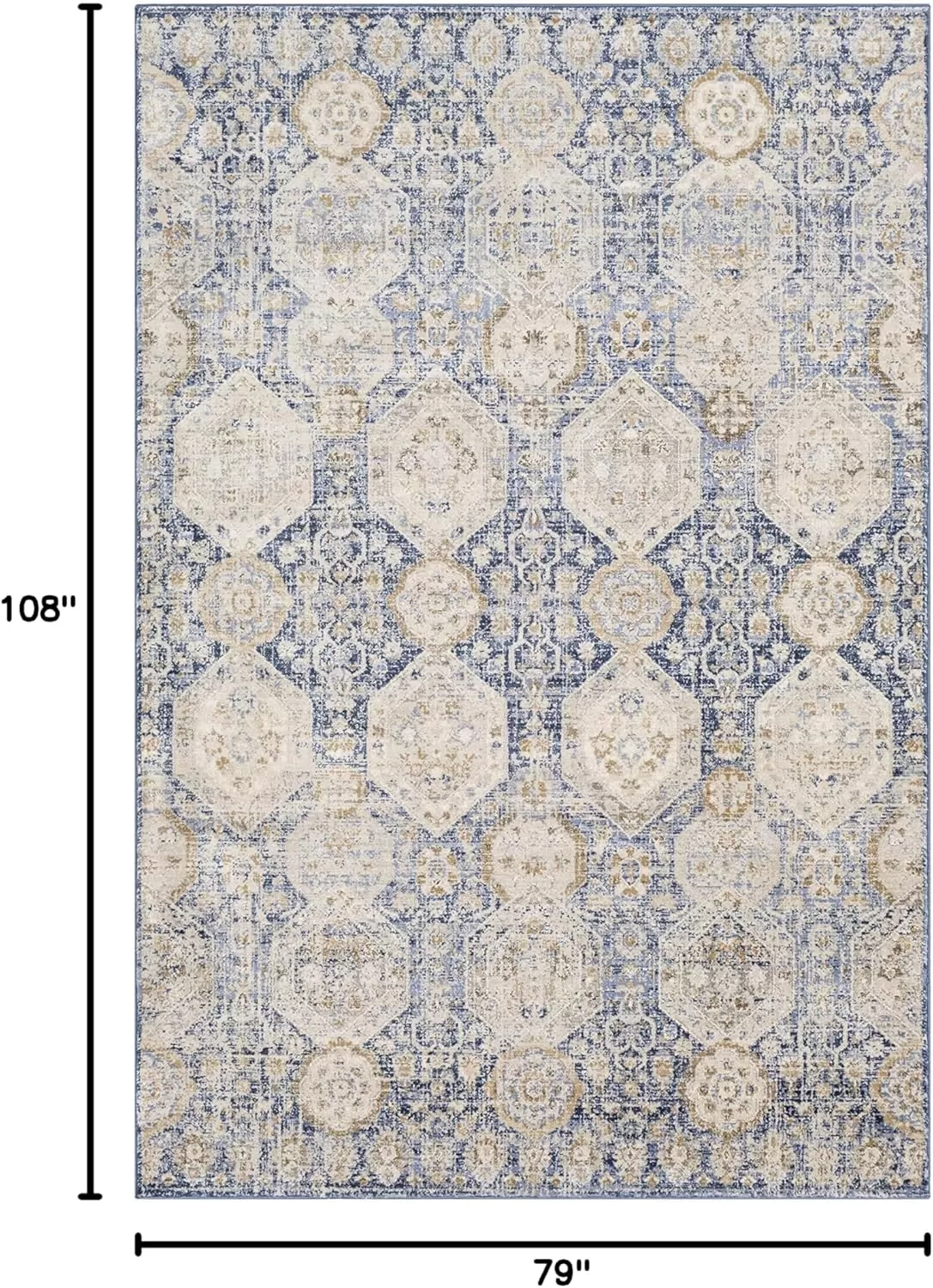 imageLivabliss Aune Area Rug 43quot x 57quot NavyNavy