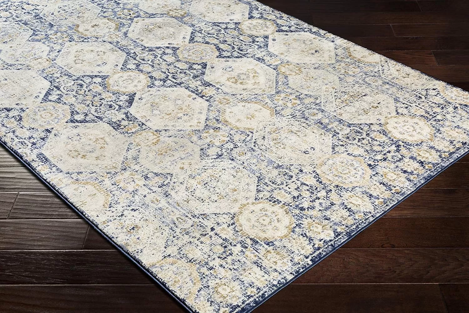 imageLivabliss Aune Area Rug 43quot x 57quot NavyNavy