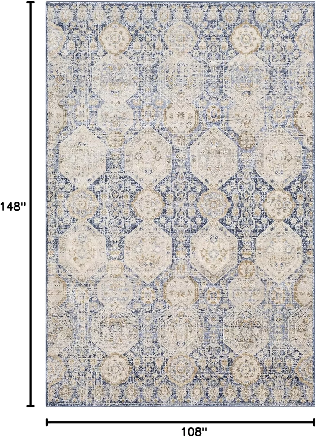 imageLivabliss Aune Area Rug 43quot x 57quot NavyNavy